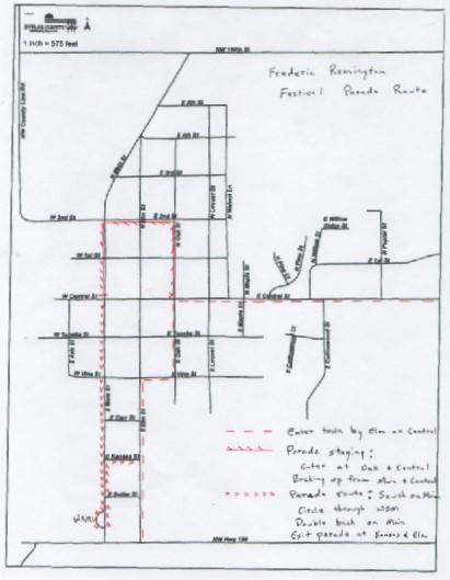 Parade Information, Map